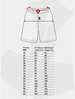 Шорты самбо BRAVEGARD ПОБЕДА красные