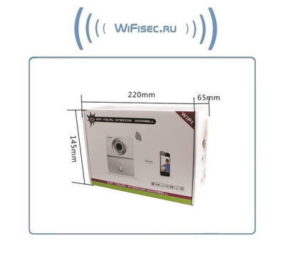 WiFi/LAN вызывная панель видеодомофона, интерком связь с активным подавлением шума, открытие замка через мобильное приложение, VGA. до - 20 град.С.