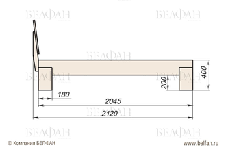 Кровать "Берген" С 160
