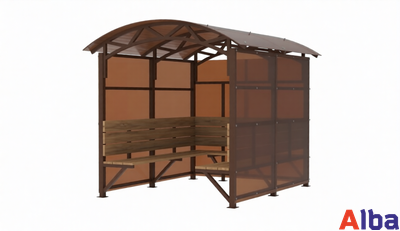 навес место для курения