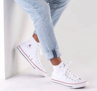 Кеды Converse All Star белые высокие M7650