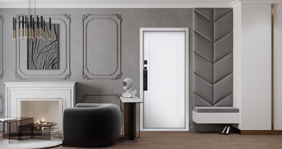 Стальная дверь   Plata (биометрический замок  Smart lock DZ 888)