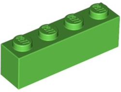 Brick 1 x 4, Bright Green (3010 / 4177584 / 6014487 / 6310856)