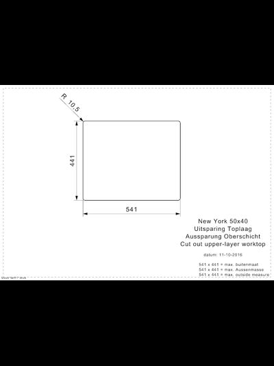 Мойка Reginox New York 50x40 Comfort PVD Cooper Rose