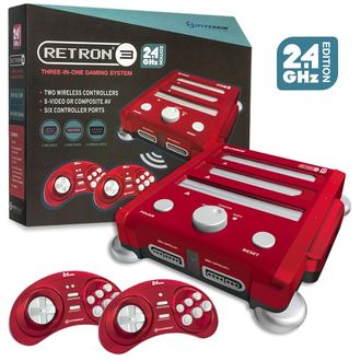 Обновленный Retron 3 (NES, SNES, SEGA) 2.4 GHz Edition (Laser Red)