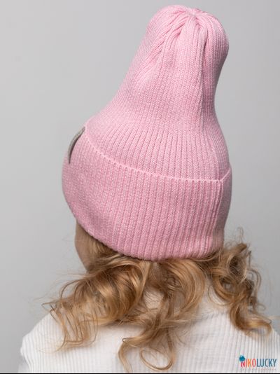 Шапка 25301-01 50%хлопок 50%акрил, розовый 52-56