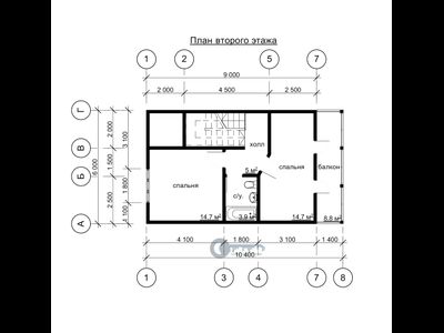 ДЖ-13 ГАБАРИТНЫЕ РАЗМЕРЫ: (9Х10,4М) 1,5 ЭТАЖА, ОБЩАЯ ПЛОЩАДЬ: 147.3М²