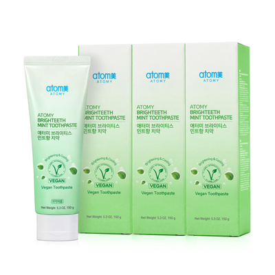 Атоми освежающая паста с мятой набор 3 шт в коробке