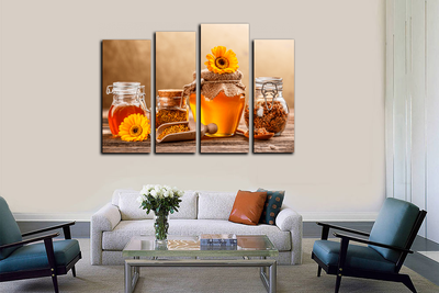 Модульная картина "Медовый спас"