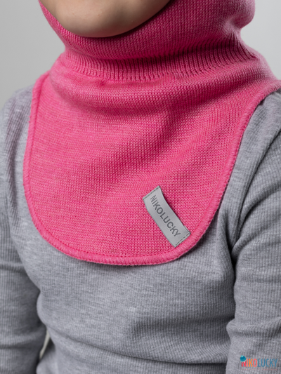 Шапка-шлем 23101-04 с утеплит., хб подклад, ярко-розовый 50-52