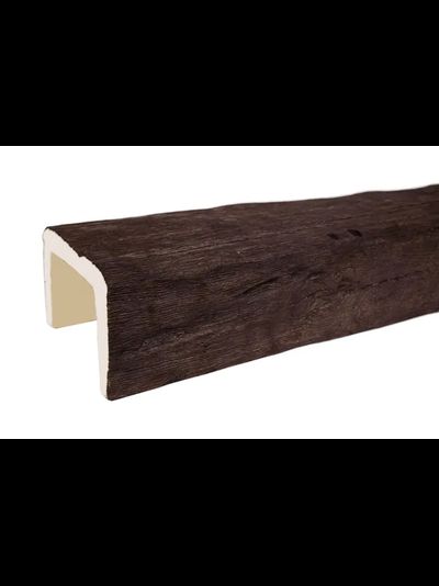 Декоративная балка из полиуретана. Полиуретановая фальшбалка Country Decor строганая тёмный дуб