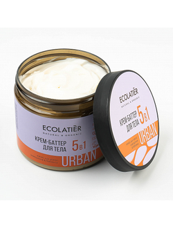 Крем-баттер для тела Ecolatier 5 в 1 какао, ши, кокос, макадамия, бабассу