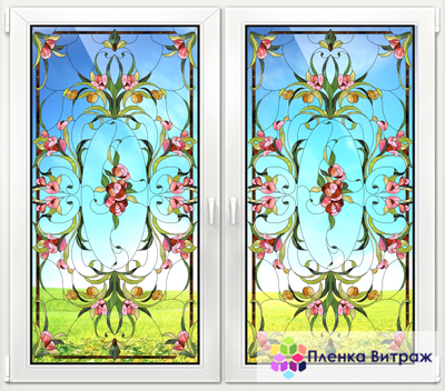 ВИТРАЖНАЯ ПЛЕНКА FL-28