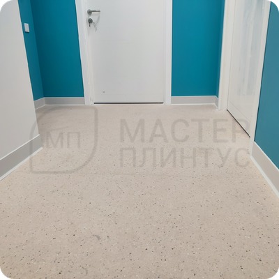 Плинтус ХДФ Dollken S100 100мм Х 2,575 м 1248/1145 Бело-серый