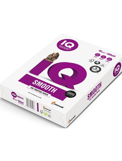 Бумага IQ Smooth А4, марка А+, 90 г/кв.м, (500 листов)