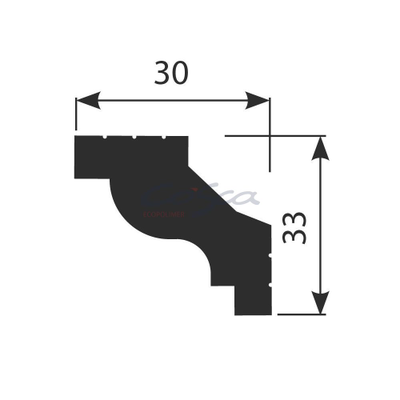 Карниз KX047 - 33*30*2000мм