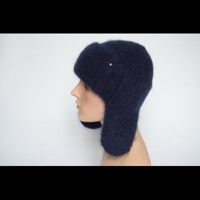 Синяя шапка ушанка женская Vizio Италия 9020 UO  фото