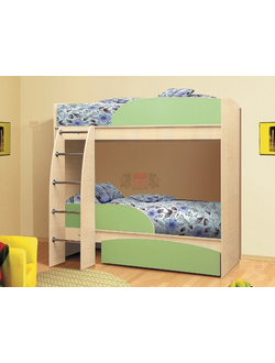 Детская двухъярусная кровать Омега 4 с выдвижным ящиком