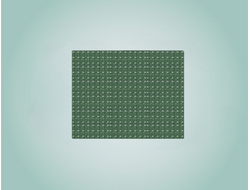 Скатерть полиэтиленовая ПВД 110х220 (30) с печатью "квадраты зеленые"