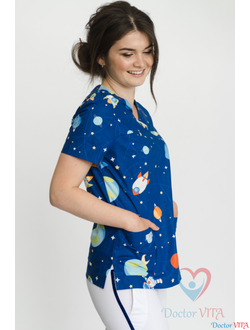 Блуза "Космос" для детских врачей