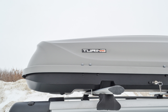 Автобокс на крышу PT Group Turino Medium Серый (460 л)