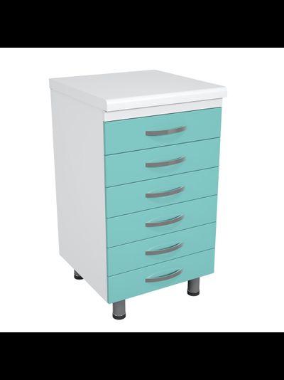 Тумба металлическая с ящиками на опорах ТМЯ-6.0