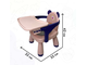 Стул детский 3 в 1/ стул для кормления со столиком  (размер: 33х33х42 см) цвет: розовый/ фиолетовый