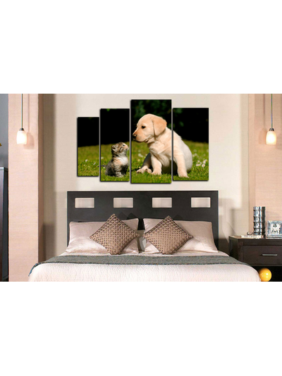 Модульная картина "Маленькие друзья"