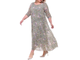Длинное женственное платье из шифона Арт. 116401-8128 (Цвет хаки) Размеры 50-66