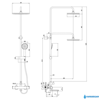 Смеситель для ванны Yeti LM7862C