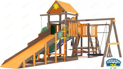 Всесезонная площадка IgraGrad С Мостик 1 с трубой SF2