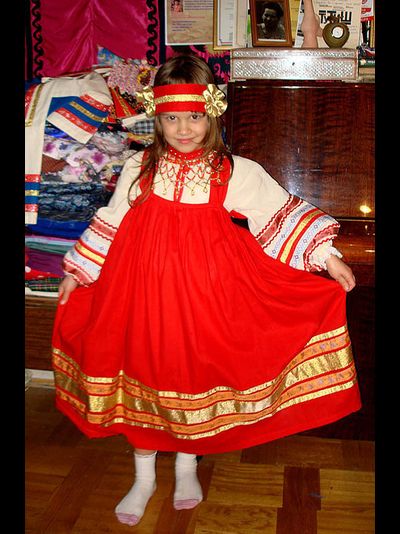 Русский народный костюм для девочки