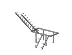 Каркас к лестнице ЛЕС-06 универсальной (поворот 180°)