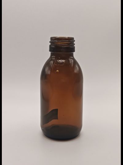 Стеклянный флакон 100мл/28мм, коричневый, арт.5100