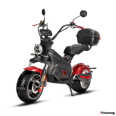 Электроскутер White Siberia BLACK SEA 5000W красный