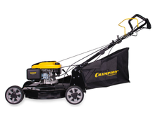 Бензиновая газонокосилка CHAMPION LM5645 PRO 4,4кВт, привод 560мм,75л,25-80мм 1рычаг/8, 38,2кг 3в1