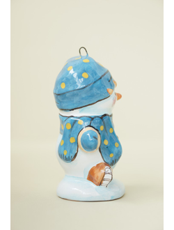 Снеговик на коньках (спортсмен)