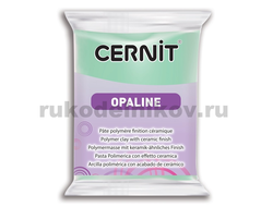 полимерная глина Cernit Opaline, цвет-mint green 640 (мятный), вес 56 грамм