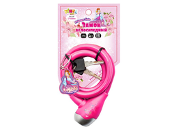 Велозамок детский 12*1000мм розовый