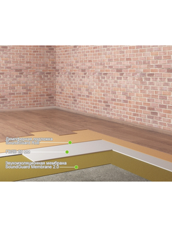 Звукоизоляция пола в квартире - система "Эконом+"