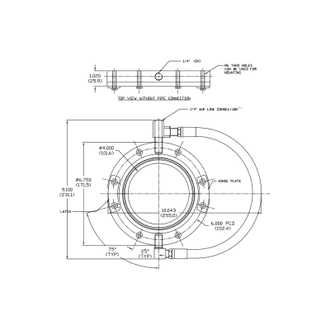 Воздушный кольцевой нож Nex Flow Ring Blade 20004, 20004X, 20004XS-316L