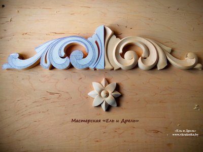 Резная накладка из липы