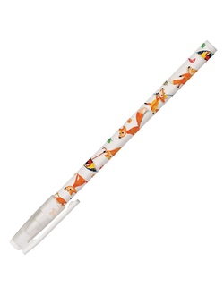 Ручка шариковая BRUNO VISCONTI "HappyWrite", СИНЯЯ, "Сказочный лис", узел 0,5 мм, линия письма 0,3 мм, 20-0146, 24 штуки в упаковке