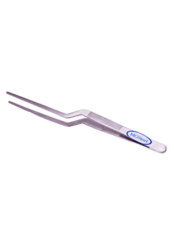 Щипцы (пинцет) 20 см. изогнутые, нержавеющая сталь