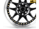 Комплект дисков R15 7,0J ET+30 4*100/4*114,3 Work 5899F-CT457 Черный с полированным ободом (82177)