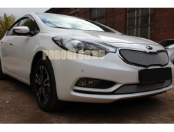 Защита радиатора KIA Cerato 2013-2016 chrome низ