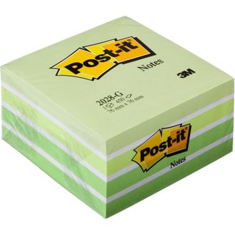 Блок-кубик Post-it куб 2028-G, 76х76, зеленый (450 л)