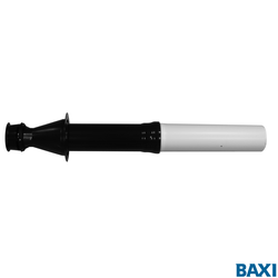 Вертикальный наконечник для коакс. трубы полипропиленовый диам. 60/100 мм — антиобледeнительное исполнение. (KMT71413581)