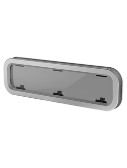 Иллюминатор «Standard», размер 4, прозрачное стекло/белая рамка