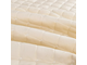 Декоративное велюровое покрывало 1.5 спальное OVF005 160 х 220 см с наволочкой 50 х 70 см цвет Молочная ваниль